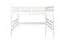 Lit mezzanine 160 x 190 cm pour adultes "Easy Premium Line" K23/n, hêtre massif laqué blanc, divisible