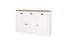 Commode Segnas 02 | Pin blanc & Chêne brun | 88 x 130 x 43 cm | 3 portes, 3 tiroirs