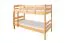 Lits superposés 90 x 200 cm pour adultes "Easy Premium Line" K17/n, hêtre massif laqué naturel, convertibles