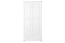 Armoire en pin massif blanc Junco 09B | 195 x 92 x 59 cm | 4 étagères, 1 tiroir spacieux, penderie