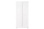 Armoire 2 portes coulissantes Junco 14A | Pin massif blanc | 196 x 92 x 60 cm | 1 penderie & 1 étagère | Montage facile