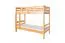 Lits superposés 90 x 200 cm pour adultes "Easy Premium Line" K17/n, Hauteur 174 cm, hêtre massif laqué naturel, séparable, grand espace entre les lits