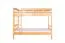 Lits superposés 90 x 200 cm pour adultes "Easy Premium Line" K17/n, Hauteur 174 cm, hêtre massif laqué naturel, séparable, grand espace entre les lits
