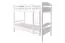 Lits superposés pour adultes "Easy Premium Line" K17/n, Hauteur 174 cm, hêtre massif laqué blanc, Surface de couchage 90 x 200 cm, séparable, grand espace entre les lits