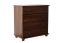 Commode classique en pin massif Junco 138 | Couleur noyer | 82 x 80 x 42 cm | Finition haut de gamme | Stabilité supérieure