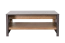 Table basse Selun 07 | Chêne brun foncé & Gris | 53 x 120 x 60 cm | Style moderne