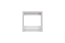 Etagère suspendue / étagère murale Milo 44, couleur : blanc, solide - 37 x 37 x 25 cm (h x l x p)