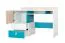 Chambre enfant complète 6 pièces | Design moderne | Chêne, blanc et bleu | Série Aalst