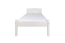 Lit simple / Lit d'appoint pin massif, laqué blanc 86, sommier à lattes inclus - Surface de couchage 80 x 200 cm