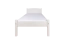 Lit simple / Lit d'appoint en pin massif laqué blanc 86, sommier à lattes inclus - Surface de couchage 80 x 200 cm