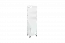 Étagère Tellin 05, couleur : blanc / blanc brillant - Dimensions : 190 x 50 x 40 cm (h x l x p)