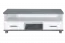 Chambre des jeunes - Meuble bas de télévision Hermann 09, couleur : blanc blanchi / gris, partiellement massif - 51 x 140 x 40 cm (H x L x P)