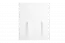 Armoire à portes battantes / armoire avec cadre LED Siumu 23, Couleur : Blanc / Blanc brillant - 226 x 187 x 60 cm (H x L x P)