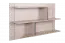 Chambre des jeunes - Étagère suspendue Elias 14, couleur : marron clair / gris - Dimensions : 65 x 110 x 22 cm (h x l x p)