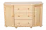 Sideboard avec 3 tiroir(s), Couleur: Naturel, Largeur: 120 cm - Armoire de cuisine, Buffet, Sideboard