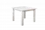Table pin massif massif laqué blanc, Junco 239C (anguleux) - 100 x 100 cm (l x p)