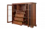 Vitrine Sentis 11, couleur : brun foncé - 136 x 158 x 46 cm (h x l x p)