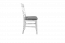Chaise "Solin" chêne blanc/naturel avec revêtement en tissu 29, massif - Dimensions : 94 x 42 x 43 cm (H x L x P)