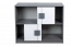 Chambre des jeunes - commode Elias 17, couleur : blanc / gris - Dimensions : 79 x 96 x 40 cm (h x l x p)