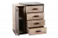 Commode Sichling 14, cadre à droite, couleur : brun chêne - Dimensions : 87 x 80 x 46 cm (h x l x p)