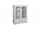 Vitrine Falefa 07, couleur : blanc - 128 x 101 x 49 cm (h x l x p)