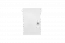 Table de chevet Jabron 09, pin massif, laqué blanc - 63 x 50 x 35 cm (H x L x P)