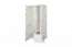 Armoire à portes battantes / armoire Milo 11, couleur : blanc, bois de pin massif - Dimensions : 187 x 89 x 55 cm (H x L x P)