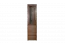 Vitrine Selun 10, couleur : chêne brun foncé - 197 x 50 x 43 cm (h x l x p)