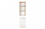 Chambre des jeunes - Étagère Alard 03, Couleur : Chêne / Blanc - Dimensions : 195 x 45 x 40 cm (H x L x P)