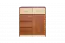Commode Pasuruan 07, couleur : Noyer / Erable - Dimensions : 95 x 85 x 37 cm (H x L x P)