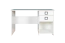Bureau 28, couleur : blanc - Dimensions : 74 x 125 x 60 cm (H x L x P)