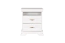 Table de nuit Sentis 28, couleur : blanc pin - 68 x 58 x 40 cm (h x l x p)