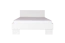 Lit double Segnas 17, couleur : blanc pin - 160 x 200 (l x L)