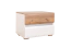Table de chevet Papauta 22, Couleur : Cachemire / Chêne foncé - Dimensions : 45 x 60 x 45 cm (H x L x P)