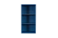 Chambre d'enfant - Étagère Skalle 01, Couleur : Bleu - Dimensions : 94 x 47 x 35 cm (H x L x P)