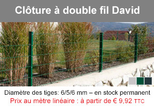 Clôture à double fil David