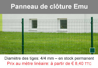 Panneau de clôture Emu