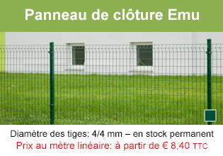 Panneau de clôture Emu